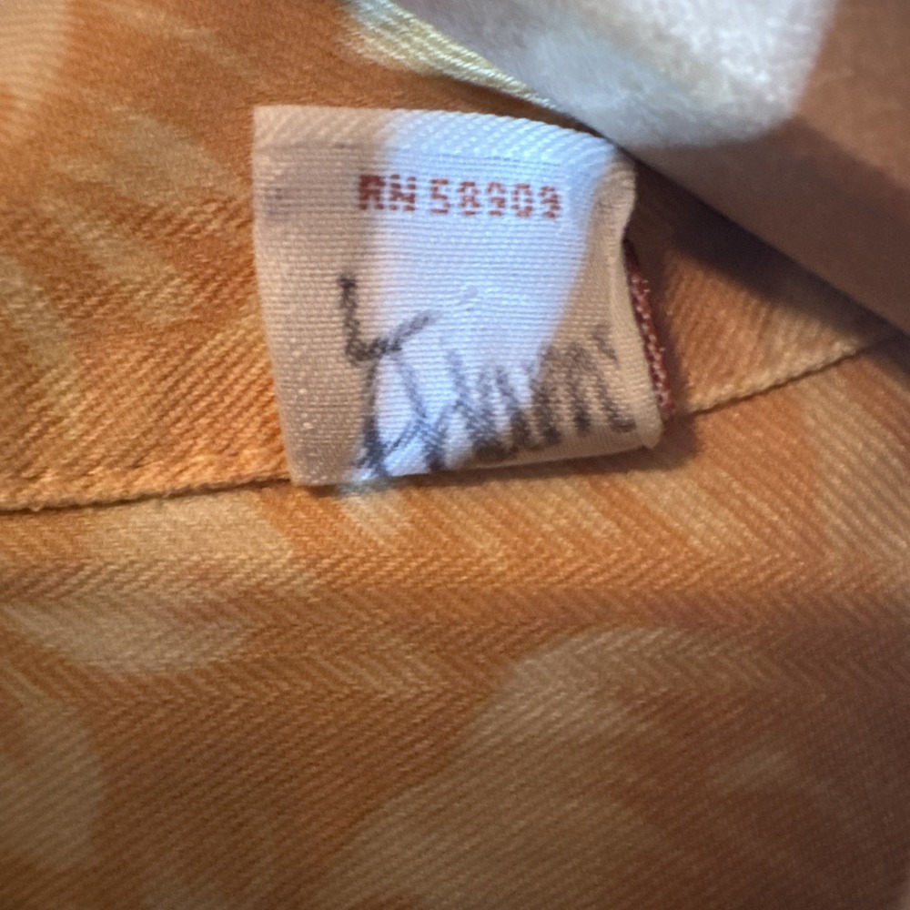 Caribbean Florar Men's Hawaiian Button Up Shirt Silk/Cotton Blend Size XL - Used - Picture 6 of 14